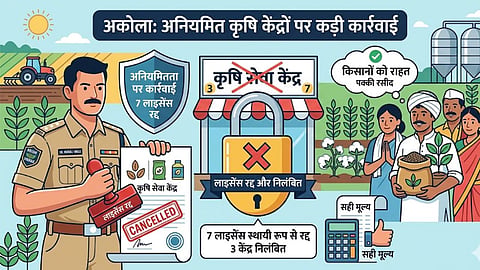Action Against 10 Agricultural Service Centers in Akola