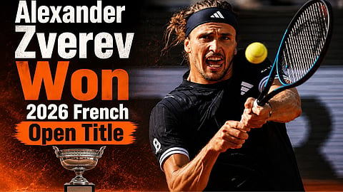 French Open: Zverev makes history, wins the first French Open Grand Slam title of his career by defeating Flavio Cobolli.