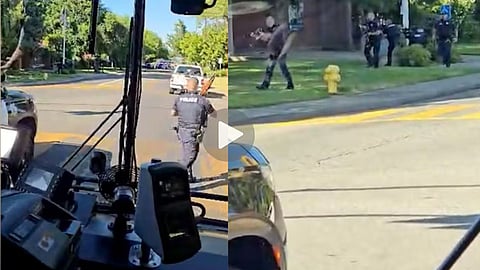 California library rocked by gunfire; 18-year-old kills two people.
