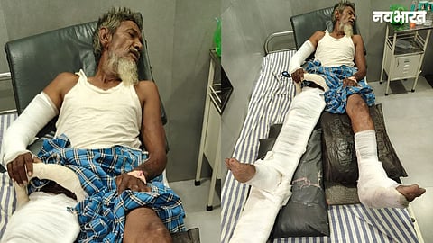 Razzak Sheikh severely injured after being hit by an Eicher truck near Ultratech Cement in Nandafata. Transport company agreed to pay medical expenses post public protest.