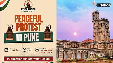 abhijit dipke cockroach janta party protest pune university