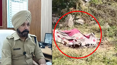 Half-burnt body of a woman found near Uparay village bridge on NH-44