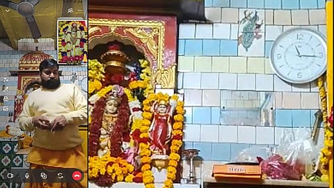 datia-pitambara-peeth-online-darshan-controversy-allegations-on-priest-chotu-pathak