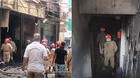 Massive Fire Breaks Out at a Delhi Hotel; 10 Dead, Foreign Guests Panic Amidst Screams
