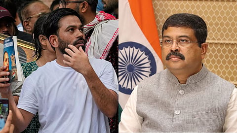Dharmendra Pradhan Resignation Protest News