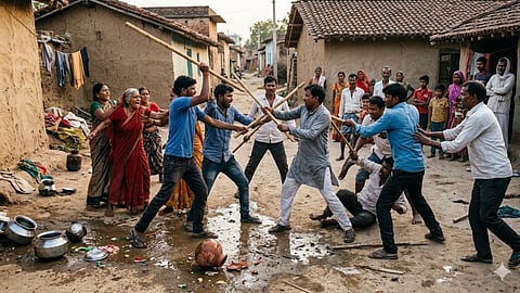 bhandara family clash over dishwater mohadi relative assault lakhani