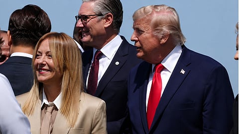 meloni slams trump after g7 photo controversy g7 drama