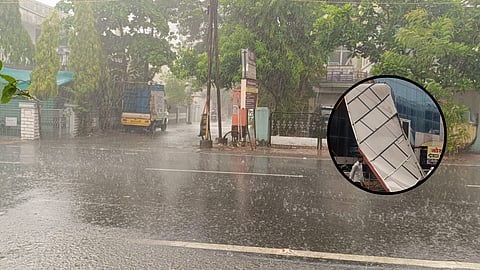 Heavy rainfall in amravati