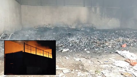 adhartal-fire-accident-paper-godown-factory-50-lakh-machinery-and-stock-destroyed