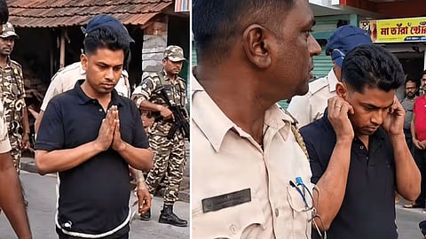 Jahangir Khan's wife arrested; she had been absconding since the incident of stone-pelting at the police. Police apprehended her in South 24 Parganas.