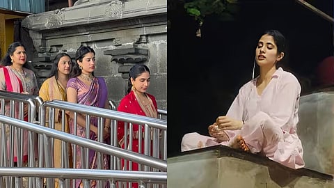 Ram Charan Film Peddi Release Date Janhvi Kapoor Tirupati Temple