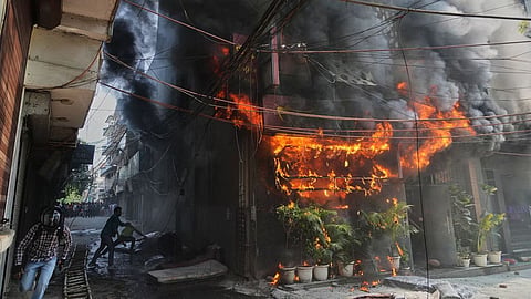 Hotel owner Lavkesh Bajaj arrested in the Malviya Nagar fire incident case; case registered under multiple sections, including culpable homicide.