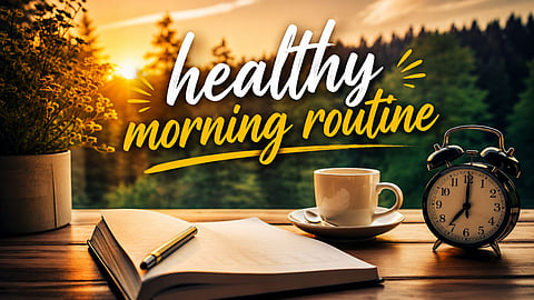 Healthy morning routine after 40 to be energetic whole day