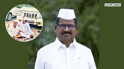 Amid election buzz at Nashik Collectorate, MLA Hiraman Khoskar sat on the floor to comfort a disabled farmer whose land was grabbed using a fake power of attorney.
