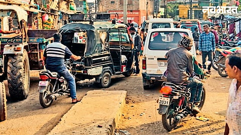 Amid Kumbh Mela development work in Nashik, Panchavati police booked five auto drivers for blocking traffic through haphazard road parking at Dindori Naka.
