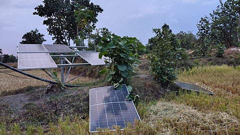 Gondia Farmer Bhimrao Yedu Sakhare Solar Panel