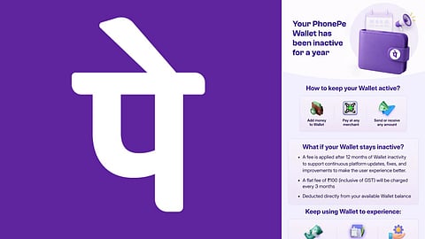 You might have to pay 100 when you are not using PhonePe Wallet