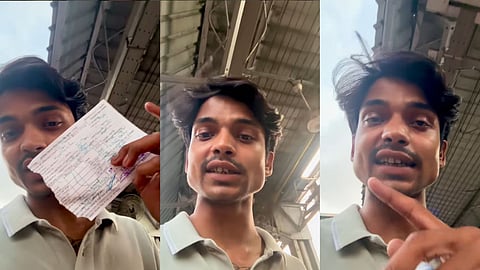 kalyan railway station platform ticket fine viral video
