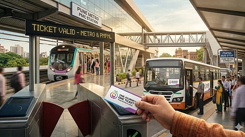 Pune one journey one ticket system metro pmpml single ticket travel