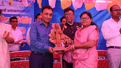 Chief Secretary Rajesh Agrawal Gadchiroli Visit
