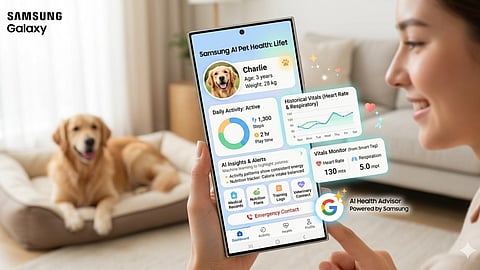 Samsung AI Pet Health will check your pet's health