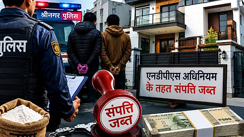 The 'Drug-Free Jammu and Kashmir' campaign has had a major impact; properties worth crores of rupees belonging to two drug smugglers have been confiscated.