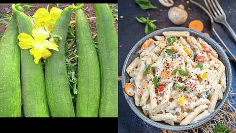 Healthy and creamy Turai Pasta recipe for guilt free cheat day meal