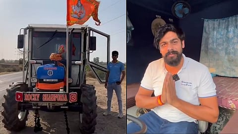Farmer Son Traveling Across India On Modified Tractor