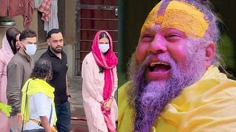 After his victory in IPL 2026, Virat Kohli sought the blessings of Premanand Maharaj, accompanied by Anushka Sharma.