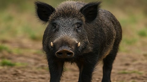 mahalgaon wild boar attack four farmers injured
