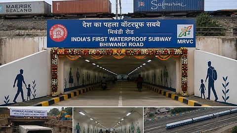 MRVC Builds Indias First Waterproof Pedestrian Subway Under Rail Tracks In bhiwandi