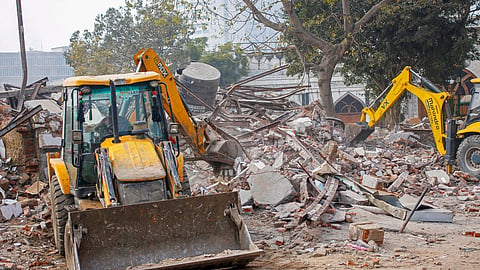 bulldozer action in madarasa west bengal