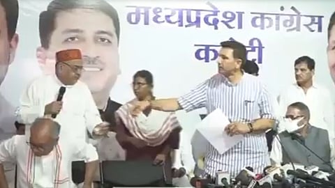 MP Congress Seating Arrangement Controversy