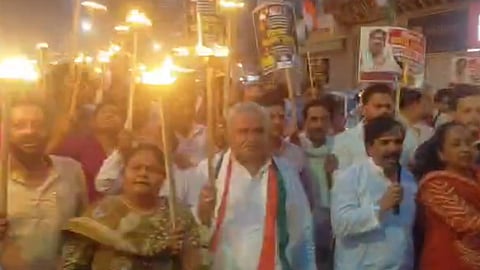 Gwalior Congress Mashal Julus