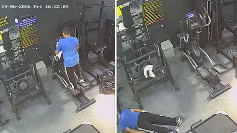 An SOG jawan from Uttarakhand died after collapsing during a workout session at a gym in Banbasa, with cardiac arrest suspected as the cause.