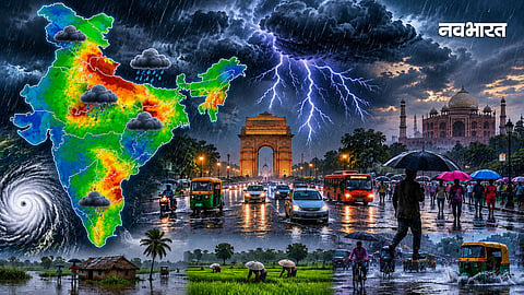 Today's Weather: Monsoon Arrives Across the Country; Alert Issued for Heavy Rain and Storms in 20 States, Including Delhi and UP.