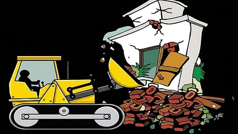 Municipal Corporation's Bulldozer Action in Nagpur's Sitabuldi: Encroachments Cleared from Roads and Footpaths; Relief for Pedestrians