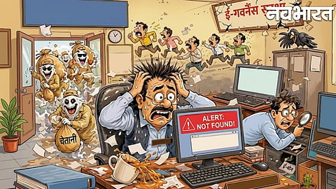 After the stationery scandal at the Nagpur Municipal Corporation, a new salary scam has now emerged; the list and emails regarding substitute workers have gone missing from the Lakadganj Zone.