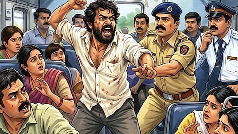 Nagpur: High-voltage drama at Sindi station; youth breaks toilet window to escape, RPF subdues him.