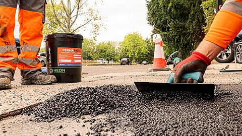 Bulldozers tackle potholes in Nagpur: 336 potholes repaired across 10 zones, 3,825 square meters of road improved.