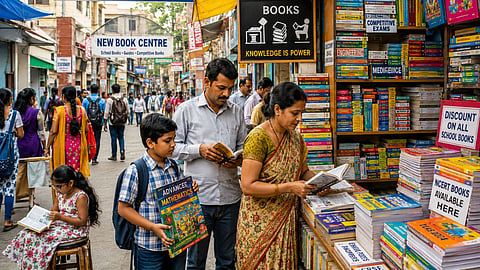 ... And then, the days of study arrived: stationery shopping began, with a 15–20% price hike burdening parents' pockets.