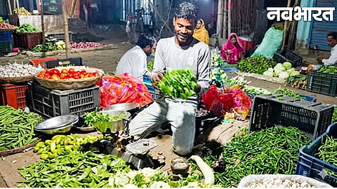 Vegetables turn 'red' (prices soar) with the arrival of the monsoon in Nagpur; kitchen budgets disrupted as prices rise by up to 30%.