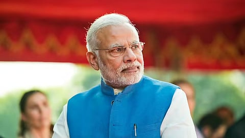 PM Modi on a visit to Gujarat and Daman; to inaugurate an expressway in Surat and 'Namo' Airport in Daman.