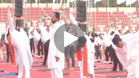 nishant kumar yoga video viral