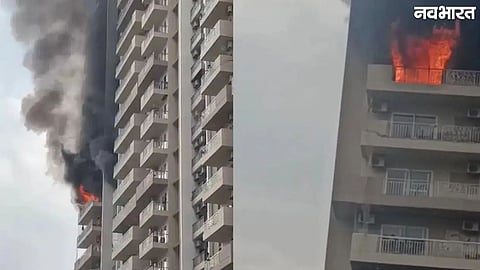 Noida Fire Incident: Massive Fire Breaks Out On 12th Floor Flat In IVY County Society Of Sector 74
