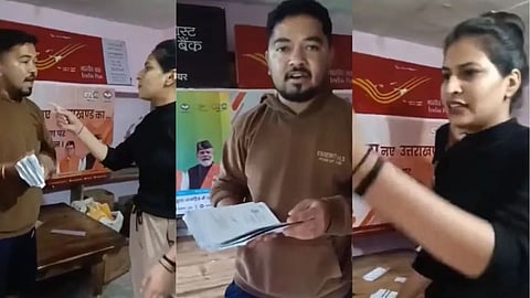 A dispute over delayed Aadhaar card delivery at a post office in Uttarakhand has gone viral on social media.