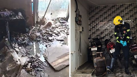 Three members of a family died after a domestic gas cylinder leaked and blasted inside a flat at Fortune City society in Pune's Vimannagar area.