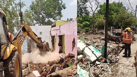 Bhusaval Khandwa Railway Track Expansion land encroachment drive news
