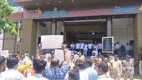 NEET Paper Leak RCC Classes Latur Shutdown latur protest