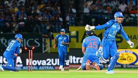 rohit sharma run out